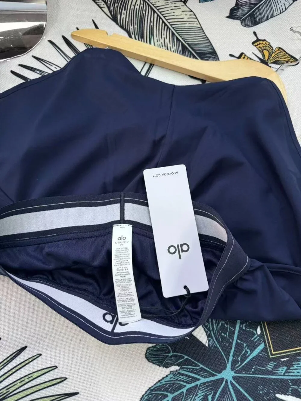 NWT🌹Alo Yoga Match Point Short Navy Blue - High Waist Athletic Tennis Shorts